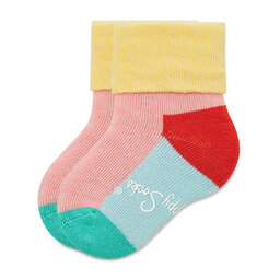 Happy Socks Σετ ψηλές κάλτσες παιδικές 2 τεμαχίων Happy Socks KICE45-3000 Έγχρωμο