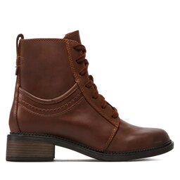 

Ботильйони Clarks Maye Step 261684654 Dark Tan Leather, Коричневий