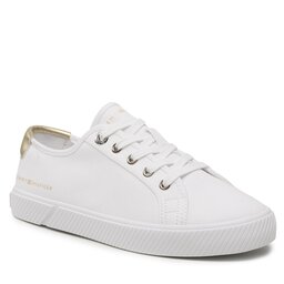 Tommy Hilfiger Textilskor Tommy Hilfiger Lace Up Vulc Sneaker FW0FW06957 White YBS
