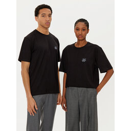 Filling Pieces Filling Pieces T-Shirt Unisex Embroidered Knot 7449986 Μαύρο Regular Fit