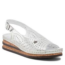Pollonus Sandaler Pollonus 5-1403-004 Oczka Srebro Bl/Perfo