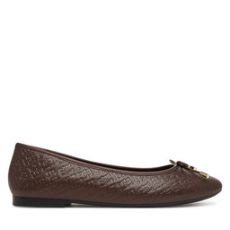 Tommy Hilfiger Ballerinas Tommy Hilfiger Th Charm Monogram Ballerina FW0FW09683 Braun
