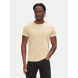 Tommy Jeans Tommy Jeans Marškinėliai DM0DM04411 Smėlio Slim Fit
