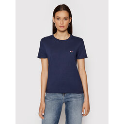 Tommy Jeans Tommy Jeans Póló Tjw Jersey DW0DW09198 Sötétkék Regular Fit