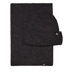 Calvin Klein Jeans Sada čepice a šál Calvin Klein Jeans IU0IU00638 Černá