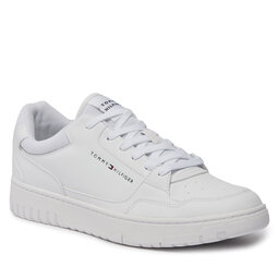 Tommy Hilfiger Sneakers Tommy Hilfiger Th Basket Core Leather Ess FM0FM05040 White YBS