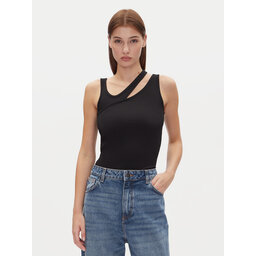 HUGO HUGO Marškinėliai Datrus 50537044 Juoda Slim Fit
