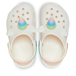 

Шльопанці Crocs Classic Iam Rainbow Unicorn Clog T 209701 Chalk 0WV, Білий