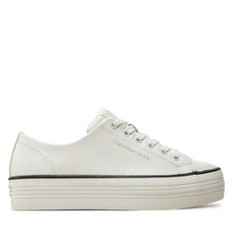 Calvin Klein Jeans Teniși Calvin Klein Jeans Bold Vulc Flatf Low Lth In YW0YW01633 Alb