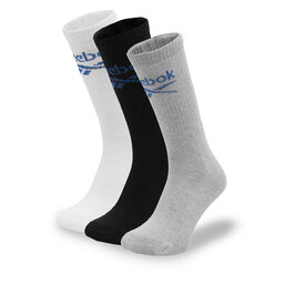 Reebok Σετ 3 ζευγάρια ψηλές κάλτσες unisex Reebok R0258-SS24 (3-pack) Έγχρωμο