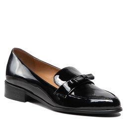 Sagan Loaferice Sagan 4865 Czarny Lakier