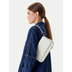 Calvin Klein Handtasche Calvin Klein Sculpted Flap Shoulder Pouch LV04K3148G Weiß
