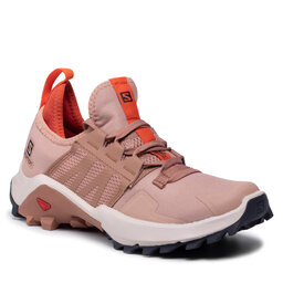 Salomon Pantofi Salomon Madcross W 414425 20 V0 Sirocco/Mocha Mousse/Red Orange
