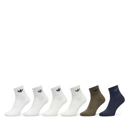 adidas Довгі шкарпетки adidas Mid Ankle Socks 6 Pairs KQ9070 Кольоровий