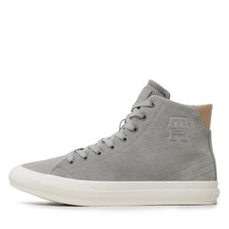 

Снікерcи Tommy Hilfiger Th Hi Vulc Street Suede FM0FM04797 Antique Silver PRT, Сірий