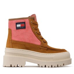 

Ботильйони Tommy Jeans Foxing Lace Up Boot EN0EN01915 Vintage Bras GRL, Коричневий
