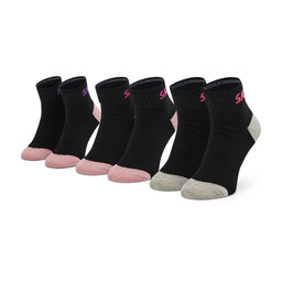 Skechers Σετ 3 ζευγάρια κοντές κάλτσες unisex Skechers SK-SK42022 Black 9999