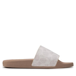 

Шльопанці Coach Udele Coated Canvas G3759 Chalk/Taupe, Білий