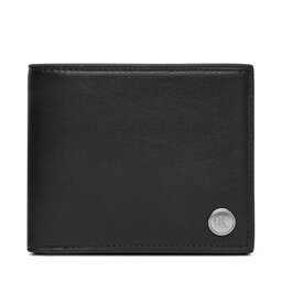 Calvin Klein Duży Portfel Męski Calvin Klein Jeans Hardware Bifold W/Coin LV04G1082G Czarny