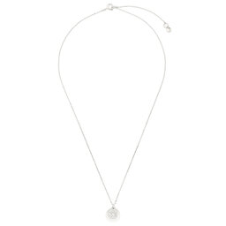 Michael Kors Колие Michael Kors Pave Coin Neck MKC1515AN040 Rhodium Clear Cz