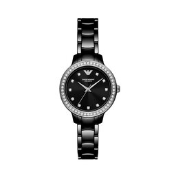 Emporio Armani Ρολόι Emporio Armani Ceramic AR70008 Black/Black
