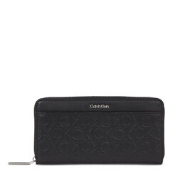 Calvin Klein Portafoglio da donna Calvin Klein Ck Must Lg Z/A Wallet W/Slip Emb K60K611322 Ck Black BAX