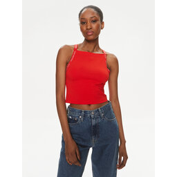 Calvin Klein Jeans Calvin Klein Jeans Top Logo J20J223110 Crvena Slim Fit