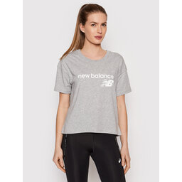New Balance New Balance T-Shirt Stacked WT03805 Grau Relaxed Fit
