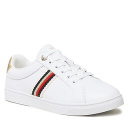 Tommy Hilfiger Sportcipő Tommy Hilfiger Corporate Webbing Sneaker FW0FW07117 White YBS