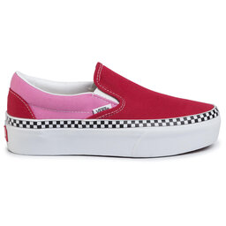 

Кросівки Vans Classic Slip-On P VN0A3JEZWVX1 (2-Tone) Chlpepr/Fchsiapnk, Червоний