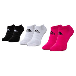 adidas Set di 3 paia di calzini corti da donna adidas Cush Low 3PP DZ9386 Bianco