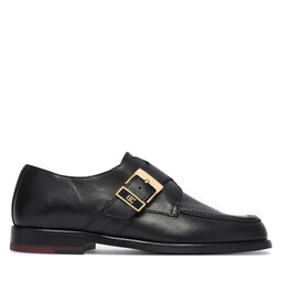 Tommy Hilfiger Halbschuhe Tommy Hilfiger Th Buckle Moc Toe Loafers FW0FW09536 Schwarz