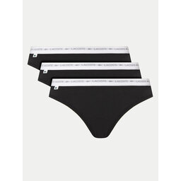 Lacoste Lacoste 3 db klasszikus alsó 8F1338 Fekete