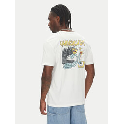 Quiksilver Quiksilver Póló Ev Disconnect Effects EQYZT08049 Fehér Regular Fit