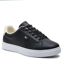 Tommy Hilfiger Sneakers Tommy Hilfiger Flag Court Sneaker FW0FW08072 Black BDS