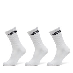 Vans 3 vīriešu augsto zeķu pāru komplekts Vans Classic Crew VN000F0X Balts