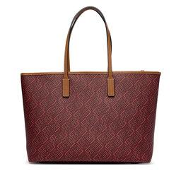 Tommy Hilfiger Handtasche Tommy Hilfiger Th Monoplay Tote Le AW0AW17416 Dunkelrot