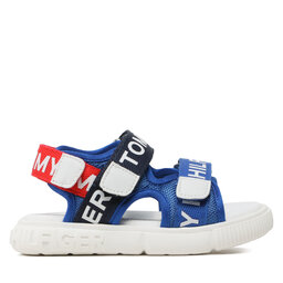 

Босоніжки Tommy Hilfiger Logo Velcro Sandal T1X2-32899-1590 S Royal/Blue/Red Y255, Голубий