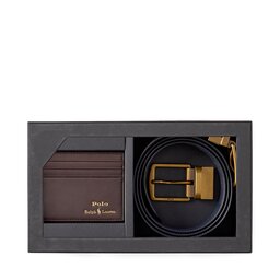 Polo Ralph Lauren Sada pouzdro na karty a opasek Polo Ralph Lauren 405880721002 Hnědá