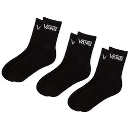Vans 3 pares de calcetines altos para mujer Vans By Classic Crew VXNQBLK Black