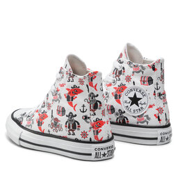 

Кеди Converse Ctas Hi 372874C White/University Red/Black, Білий