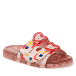 Melissa Iešļūcenes Melissa Mini Melissa Wide + Capetos In 33651 Pink/Red AF283