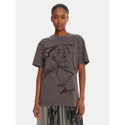 Desigual Desigual Camiseta Budapest 25WWTK47 Gris Regular Fit
