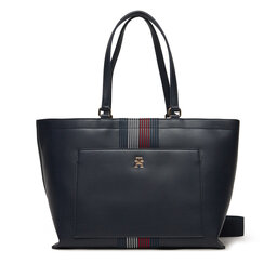 Tommy Hilfiger Geantă Tommy Hilfiger Distinct Tote Corp AW0AW16704 Bleumarin