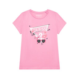 Guess Guess Marškinėliai J5YI00 K6YW4 Rožinė Regular Fit