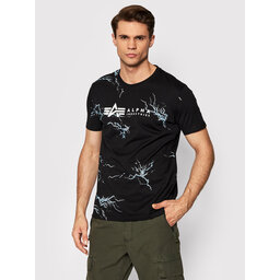 Alpha Industries Alpha Industries T-shirt Lightning Aop 106500 Crna Regular Fit