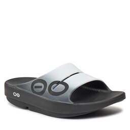 OOfos Pantoletten OOfos Ooahh Sport Gray/White