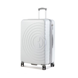 ELLE Большой пластиковый чемодан ELLE Debossed Logo EL39HA.71.01 White