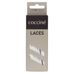 Coccine Lacci Coccine SZNUROWADŁA 120 cm P7 BAWEŁNIANE v.AZ Bianco