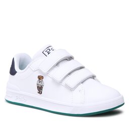 Polo Ralph Lauren Laisvalaikio batai Polo Ralph Lauren Heritage Court Ii Bear Ez RF104113 White Smooth/Green/Navy w/ Preppy Bear